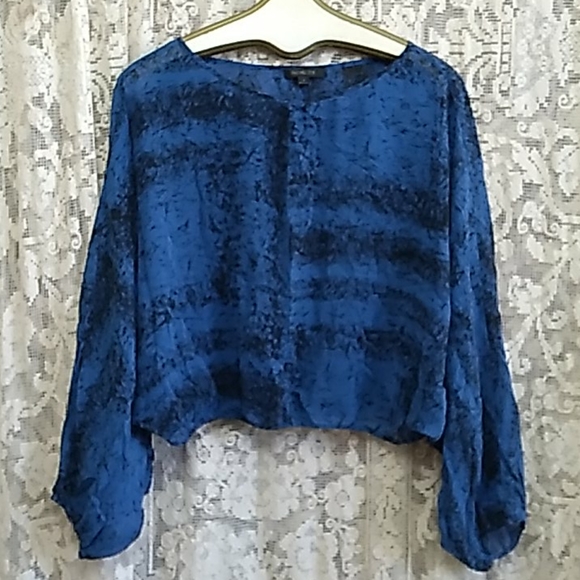 RACHEL ZOE  batwing blouse BIANCA silk dolnan top - Picture 4 of 4